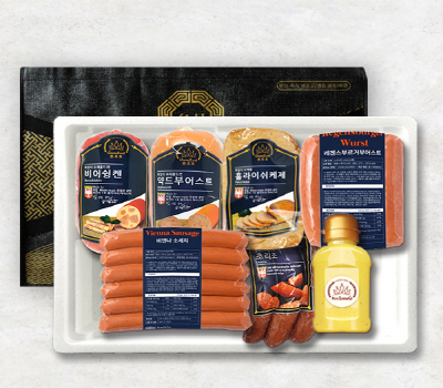 [퀸주트] 독일스타일 프리미엄 수제햄 선물세트 6호(소스 증정)