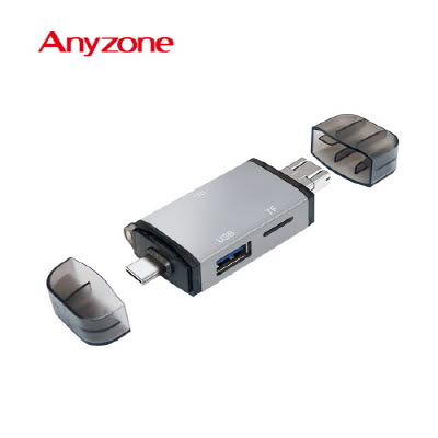 애니존 USB & OTG 멀티 카드리더기 ANY-HUB10(USB,OTG,TF,SD)