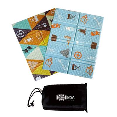 8단접이식 휴대용방석 야외용 사우나 미니 다용도방석 주머니포함