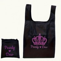 362_네이비 블루 크라운 편의용 핸드백