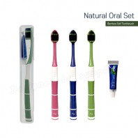 큐빅 죽염광폭LG칫솔 페리오5g 미니케이스 칫솔치약세트