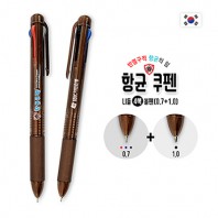 항균쿠펜 니들 4색 볼펜 (4IN1)