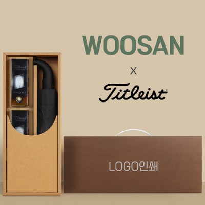 가르시아 3단 블랙곡자손 완전자동우산 +타이틀리스트 골프공 6구-세트