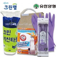 스위트홈세트19호 (크린키친타올+암앤해머에프앤에프396.8g+크린랩레이스고무장갑중형)3종(손잡이고급케이스)