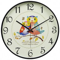 300 심플칼라부엉이벽시계