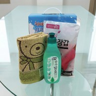 치매예방 홍보 기라로쉬 울리 주방타올 주방세제 세트 A-2호, 케이스  변경가능