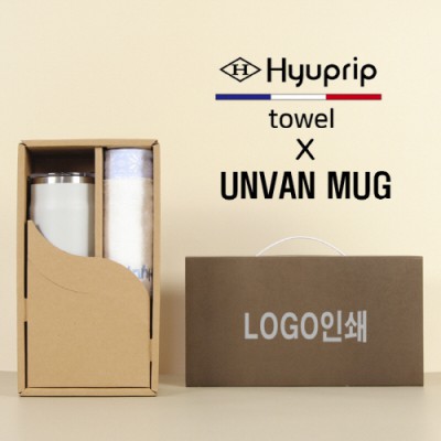 협립눈꽃타월+어반스텐머그컵1P-세트