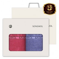송월 베이직 에스닉 140g 세면타월 2매세트