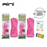 리니 크린랲 고무장갑 위생백 일회용밴드세트