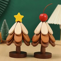 535_목제 크리스마스 트리 코스터 1개