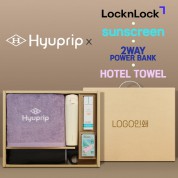 협립3단60 카라비너10K 거꾸로 300T고밀도 완전자동 우산 +협립코마바스타월1P+락앤락슬림핏원터치텀블러+선크림+배터리-세트