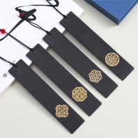 무료인쇄 전통문양 흑단 책갈피 북마크