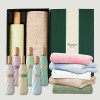 라이트핏 도토리파스텔 3단수동 암막양우산+보송보송데일리 순면타올135g 우산타올 선물세트
