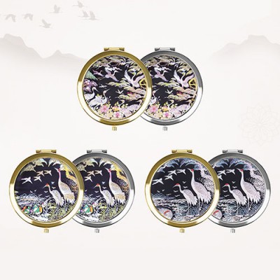 빛나 학 시리즈 자개 원터치 손거울 7종 이미지