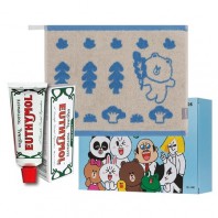 유시몰2종세트(유시몰치약+라인프렌즈 선염핸드타올)