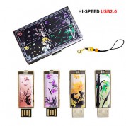 빛나 사군자 시리즈 자개 2종세트 (명함케이스+USB메모리 2.0 4GB~128GB) 4종