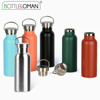 [보틀로만] 밤부 칼라 이중진공 500ml (칼라인쇄 가능)