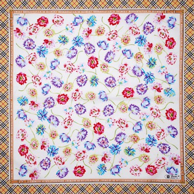 체크 테두리 스카프 60*60