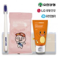 LG생활건강 유덴트 2호(치약50g+알칫솔1개+카카오물티슈)