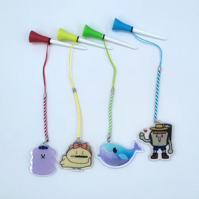 주문제작 아크릴캐릭터 골프티걸이