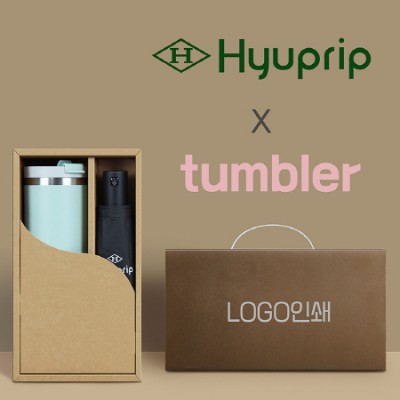 협립3단심플수동우산 +킹덤 이중진공 핸들 텀블러-세트