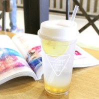 [티스카페] 투명 리유저블 텀블러 (베이직캡)