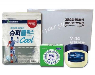 유한양행 구급키트 7호(쿨파스1팩,안티푸라민,바세린50ml 3종세트)
