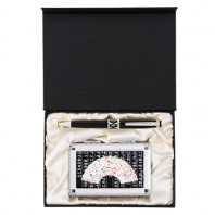 자개프리미엄볼펜+훈민한글부채자개손톱깎이2종세트