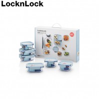 락앤락_205S6GLS 클리어 플래티늄 4호 세트_유리용기 6개