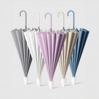 433_파스텔 캡커버 자동 장우산