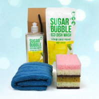 주방용품 4종세트 슈가버블 주방세제 주방타올 수세미