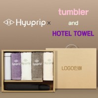 협립 3단60 슈퍼TEN(10K) 포뮬러타이어 고밀도 완전자동우산 +협립호텔코마170타월4P+스마트온도계텀블러-세트