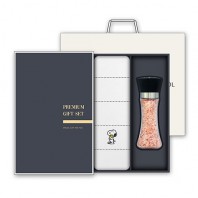 [송월] 스누피 프렌즈40 세면타월 1P + 히말라야 핑크소금(200g) 1P