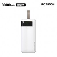 엑티몬 스트랩 LED 고속 보조배터리30000mAh