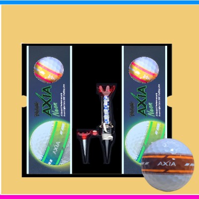 볼빅 엑시아 네온 골프공 6구 자석티세트 (3pc) 볼빅 네온 야광 골프공 볼빅 엑시아 골프공