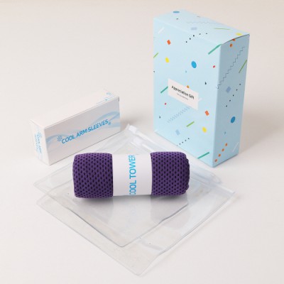 에버센스 아이스 쿨타월 냉감 쿨토시 지퍼백 파우치 세트