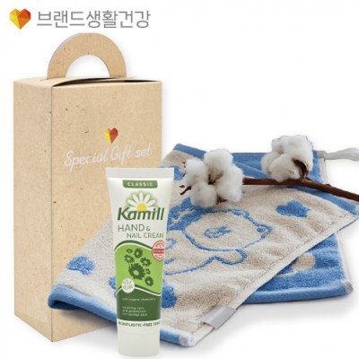 브생건920호 2종 케이스세트(카밀 핸드크림+라인프렌즈 선염핸드고리수건타올)