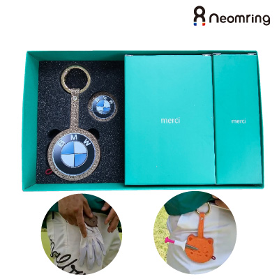 특허 올인원 골프 악세서리 네옴링 패키지세트(네옴링+에이밍 높이조절 골프티+자석타올)