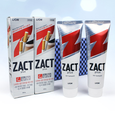 커피 흡연의 흔적  ZACT 작트치약 150g 2개 세트