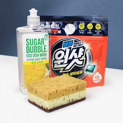 슈가버블 주방세제 캡슐세제 3종세트 케이스 선택