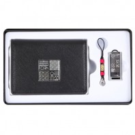 수복문자도자개소가죽명함지갑+수복문자도자개USB (8GB~64GB)