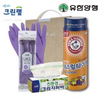 친환경스위트홈세트48호(암앤해머베이킹소다+크린랩지퍼백+레이스고무장갑)