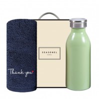 시즈넬 선물세트 송월타올 땡큐190g+밀크텀블러