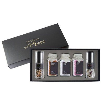 DO_손봉훈 솔트레인보우 그라인더 5종 선물세트 A (그라인더1+소금4)