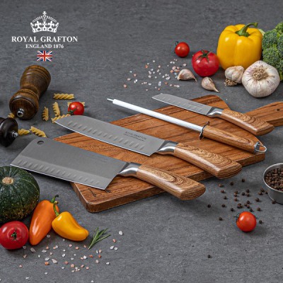 [RG] 엘라 칼세트 4P (중식도+식도+과도+나이프샤프너)