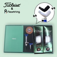 타이틀리스트 AVX 3피스 6구+무봉제 쿨토시+골프티+가죽볼마커세트