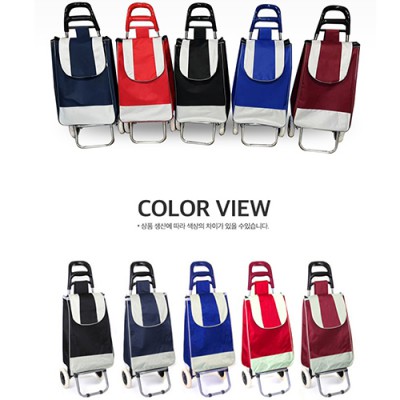 튼튼 2중손잡이 쇼핑 캐리어 가방 카트 장바구니