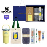 데일리 스탠리 플립스트로 591ml 포멜로1호 텀블러 파우치 M오랄비 칫솔치약세트