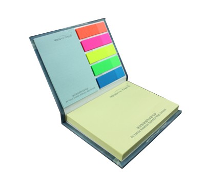 하드커버(Y-12)-점착메모지 상하단 형광필름