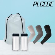 플씨드 여름 3종 EVA파우치 I세트 (투밴드 쿨토시+보틀 350ml)